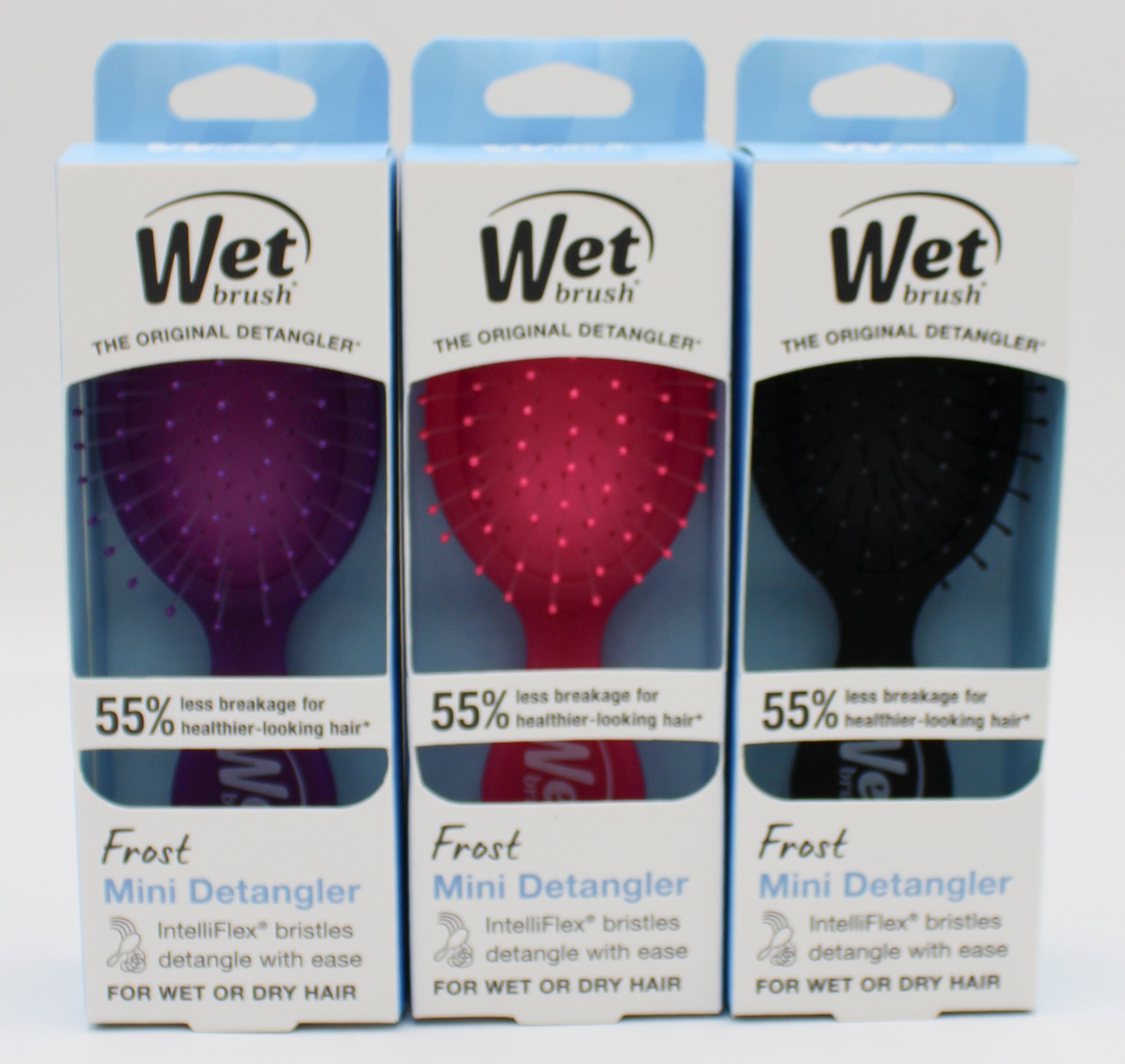 WET BRUSH MINI DETANGLER FROST  3 ASSORTED COLORS NI