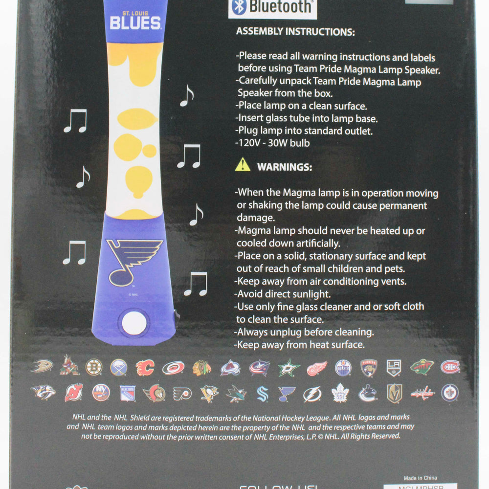 NHL ST.LOUIS BLUES LAVA LAMP SPEAKER 16.5"