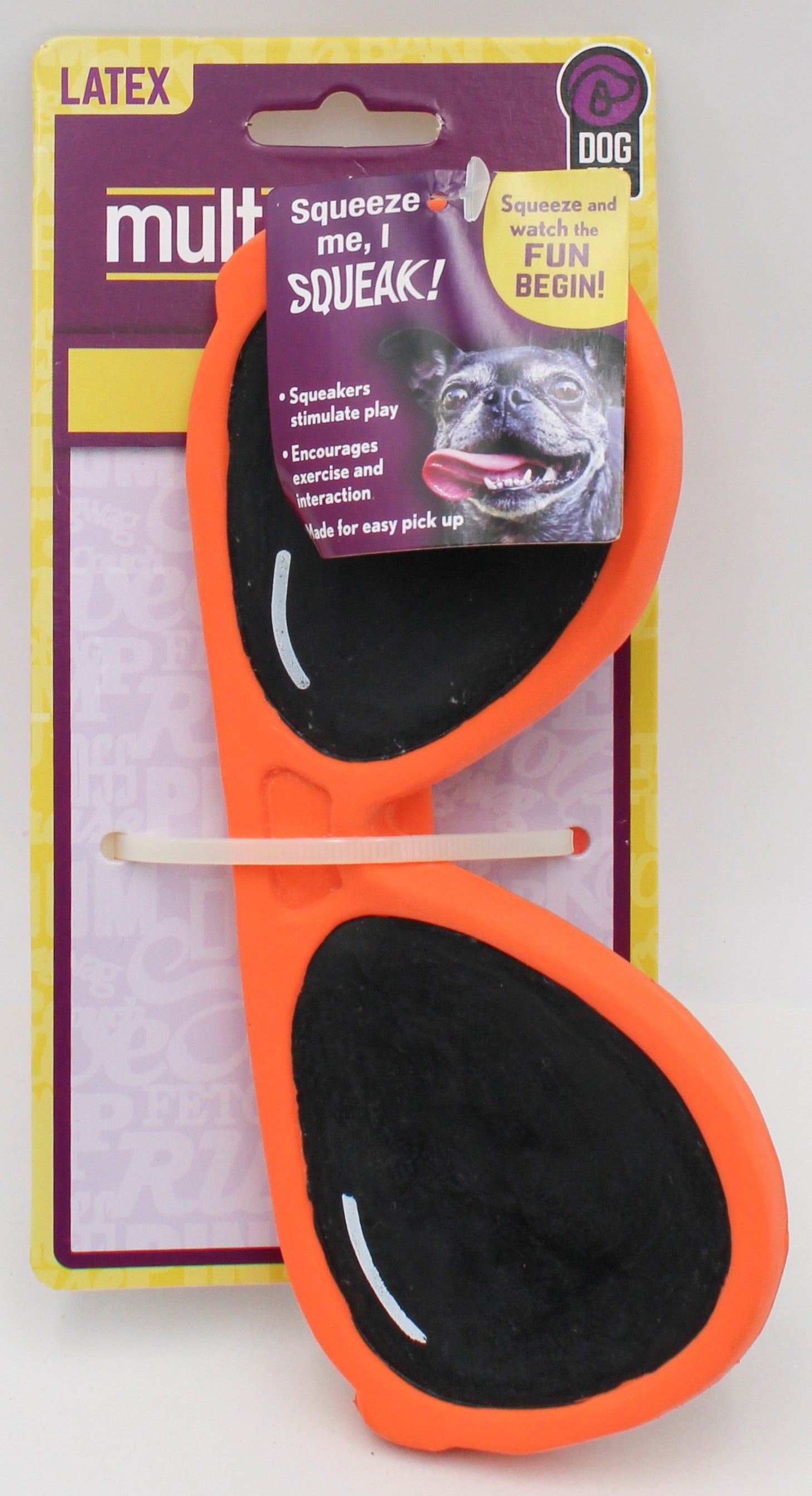 MULTIPET AVIATORS LATEX DOG TOY  6.5"