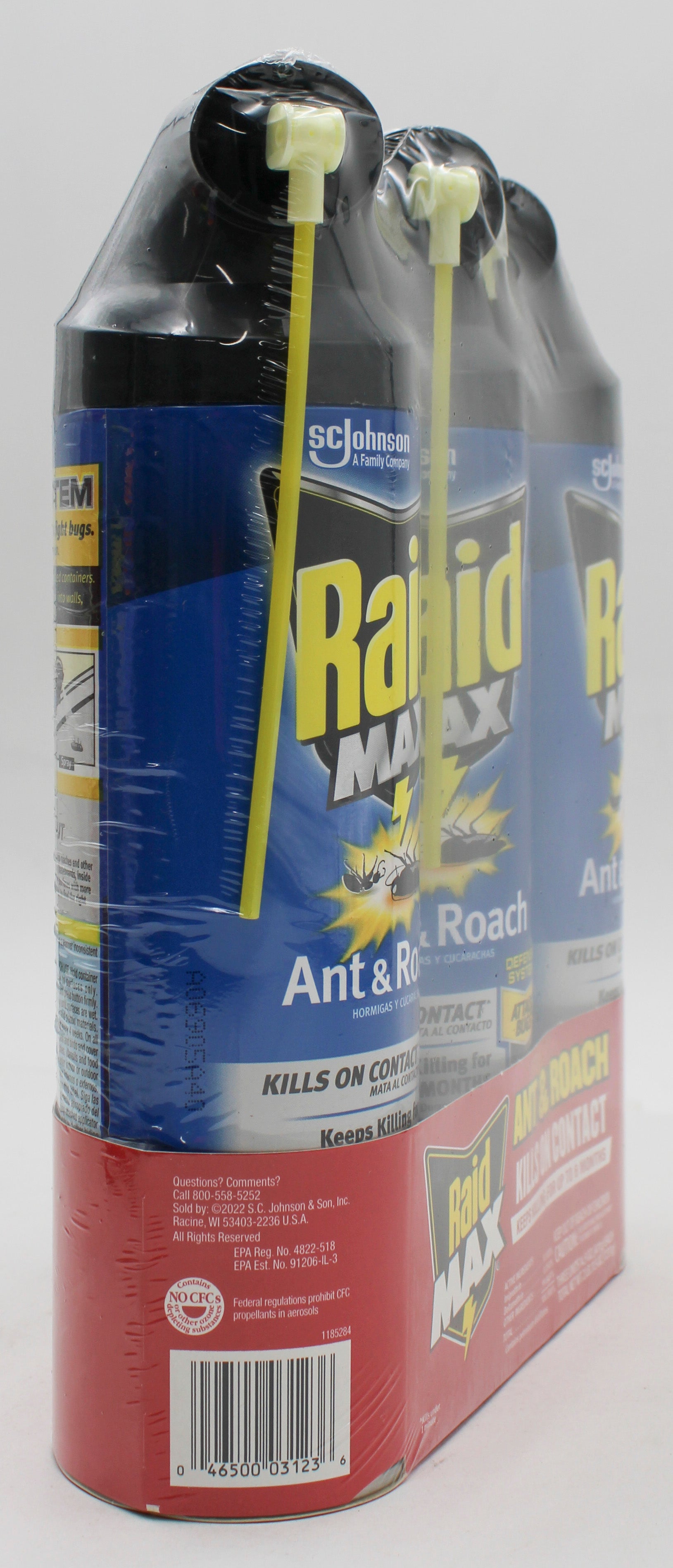 SP Raid Max Ant & Roach Spray 3-Pack 14.5oz