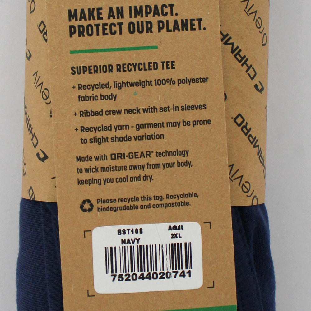 T-SHIRT - ADULT - NAVY- 2XL