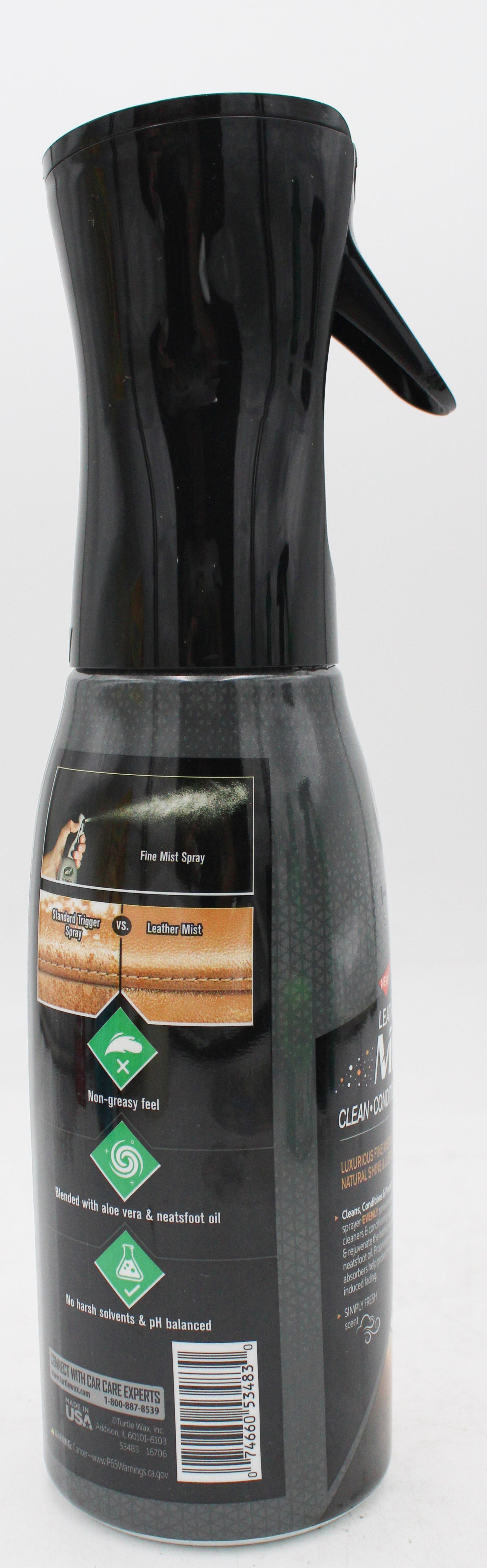 SP TURTLE WAX LEATHER MIST CLEAN CONDITION PROTEC 20oz