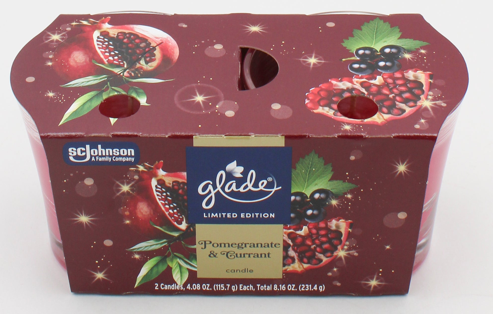 GLADE CANDLE POMEGRANATE & CURRANT 2ct 4.08oz US