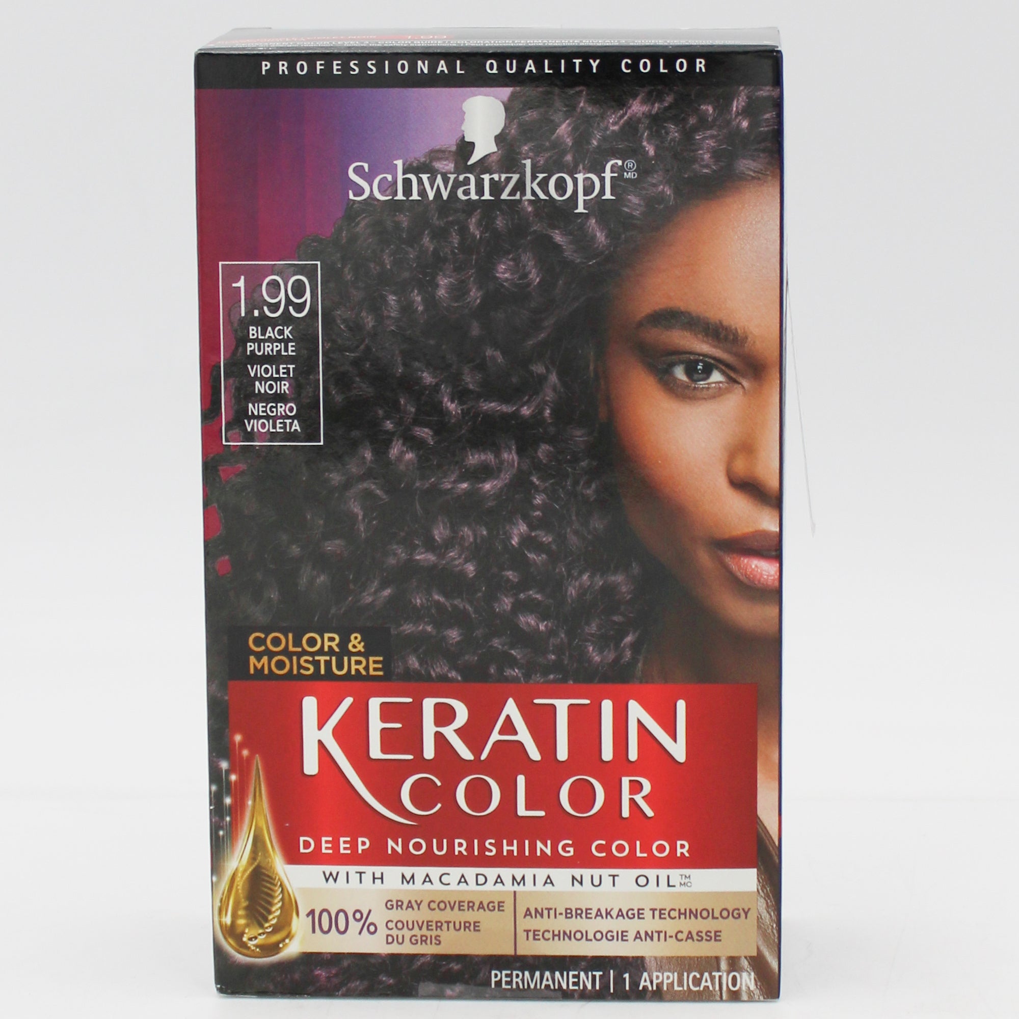 KERATIN COLOR BLACK PURPLE 1.99 KIT