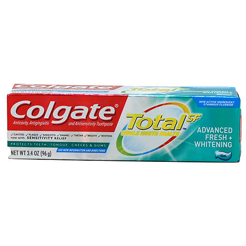 COLG TOTAL T/PASTE 3.4oz(11/22)ADVNCD FRSH WHTN/NI