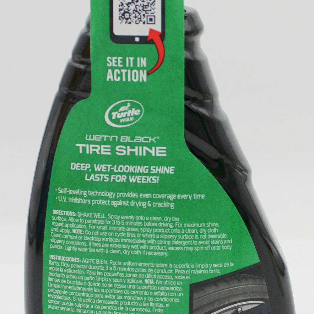SP TURTLE WAX WET'N BLACK TIRE SHINE 16oz