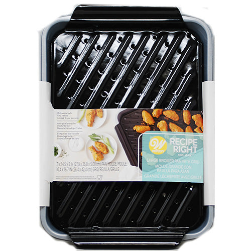 LG.BROILER GRID PAN 14.25"x11"-RECIPE RIGHT