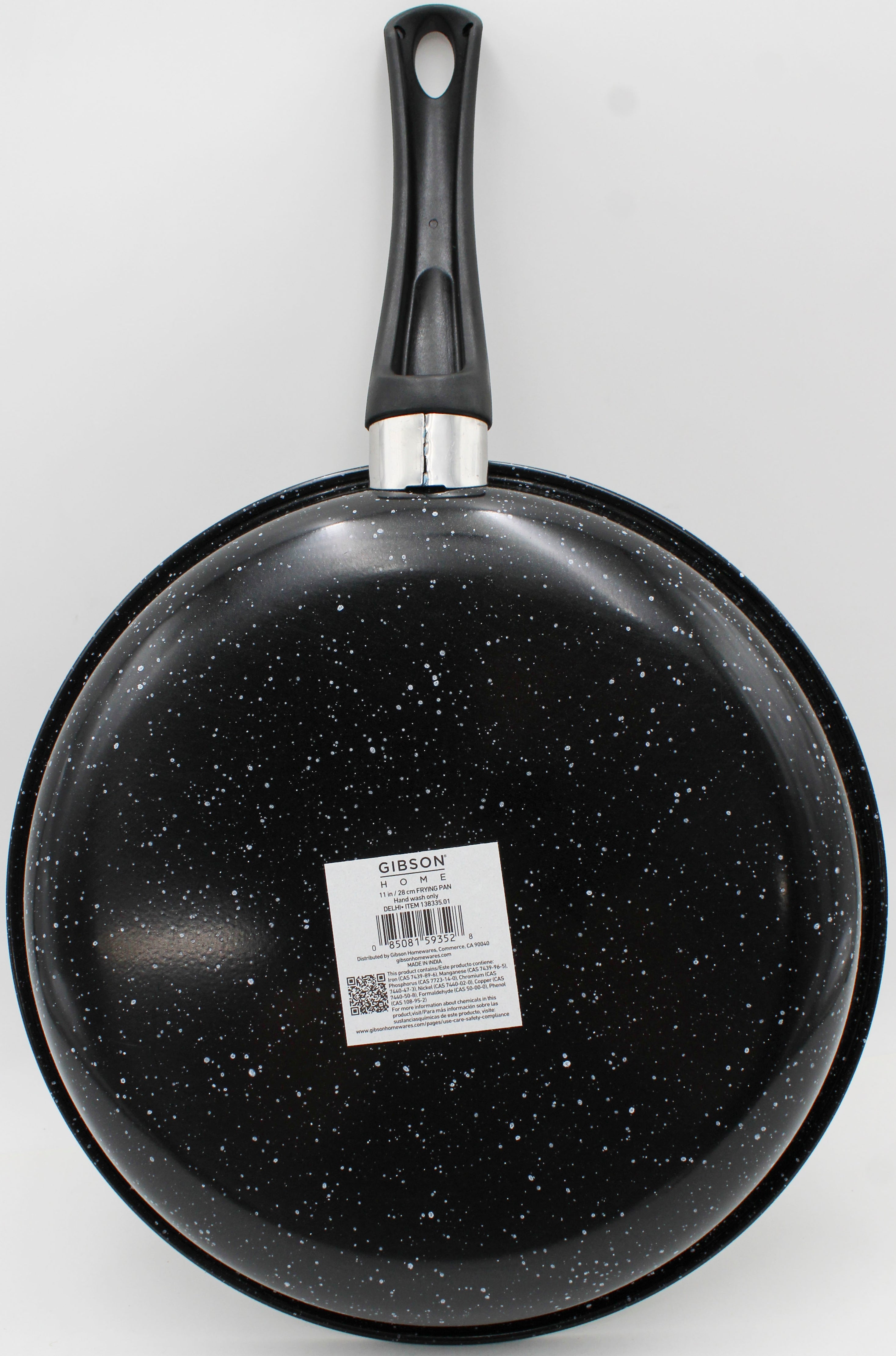 GIBSON HOME 11IN FRYING PAN - BLACK GRAY SPECKLE NI