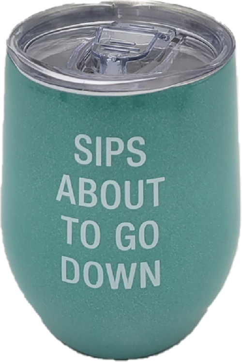 SIPS ABOUT STAINLESS STEEL WINE TUMBLER 12oz