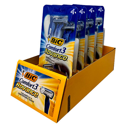 BIC COMFORT3 ADVNCE SHAVER 4CT