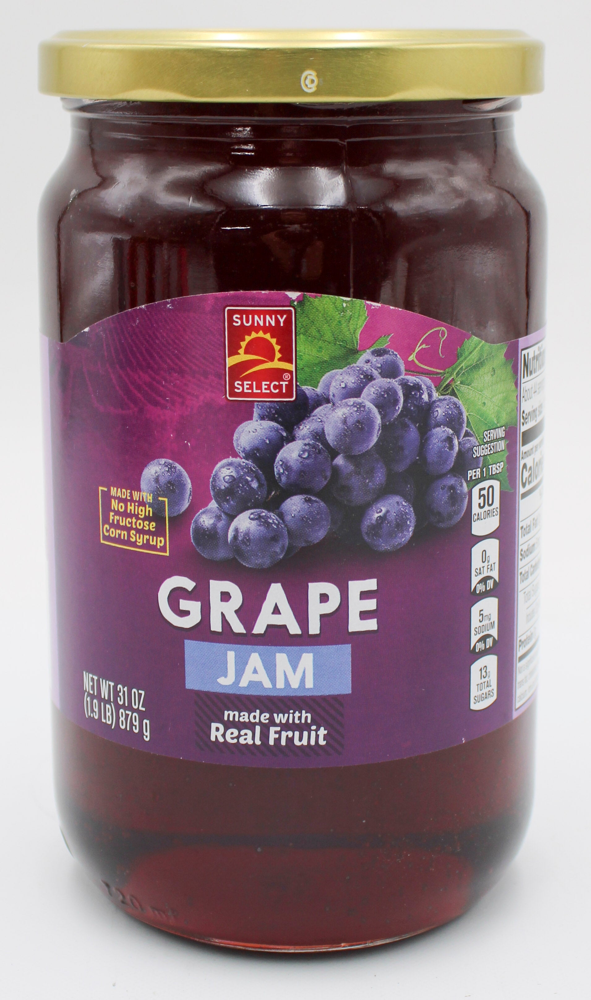 SUNNY SELECT GRAPE JAM 31 OZ BB 6/18/27