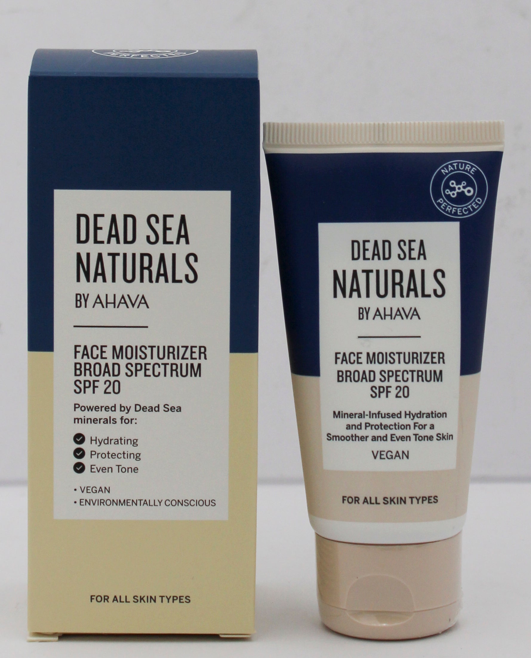 AHAVA DEAD SEA NATURAL FACE MOISTURIZER SPF20 1.7oz EXP 7/2026