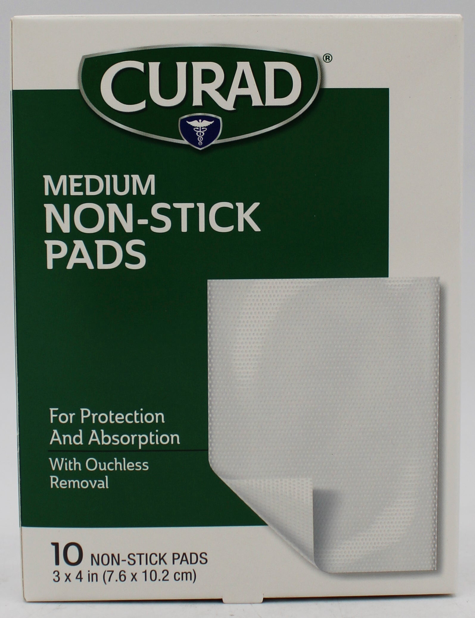 CURAD NON-STICK PADS 10ct 3"x4" NI