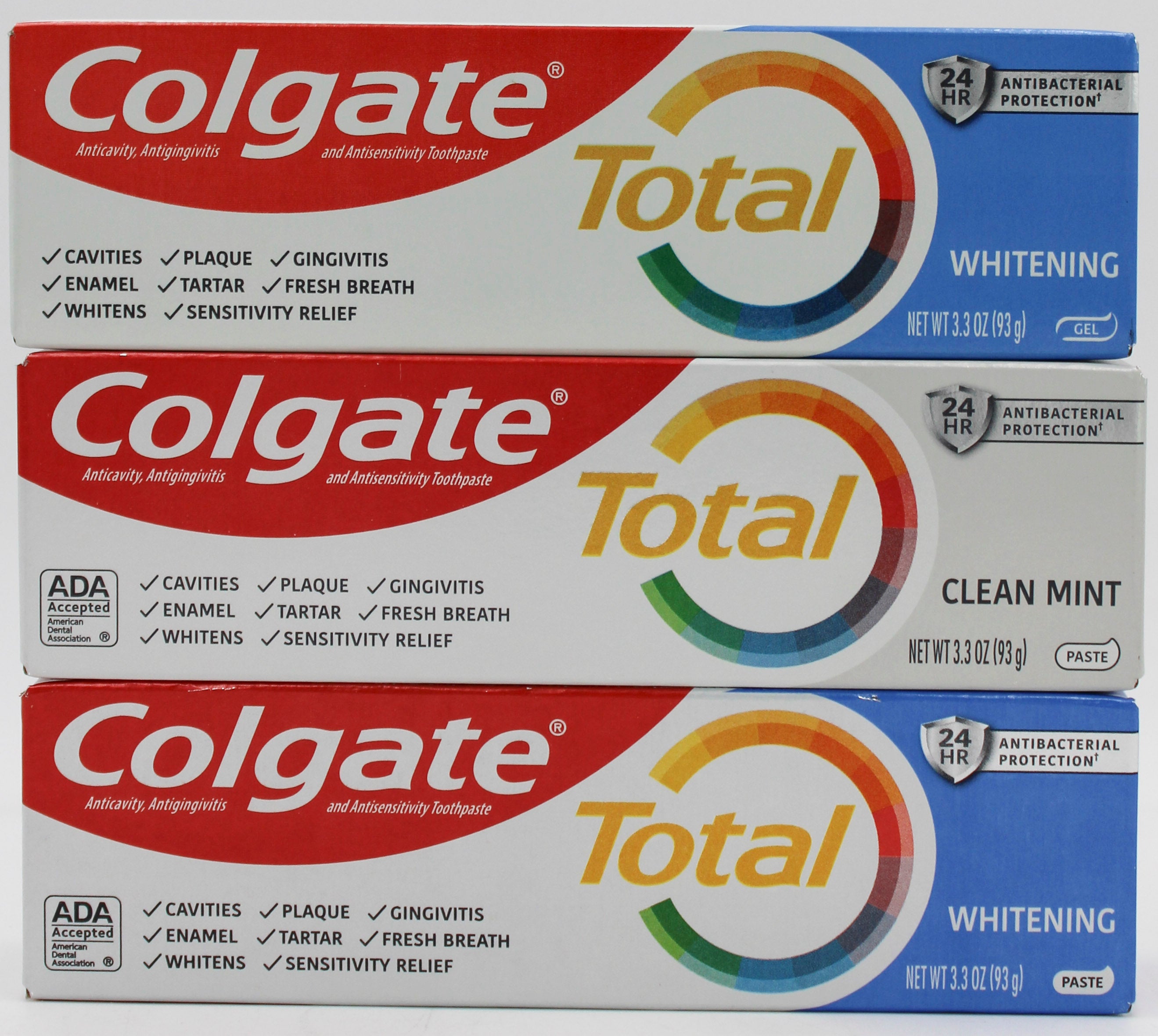 COLGATE TOTAL MIXED TOOTHPASTE DISPLAY 3.3oz NI