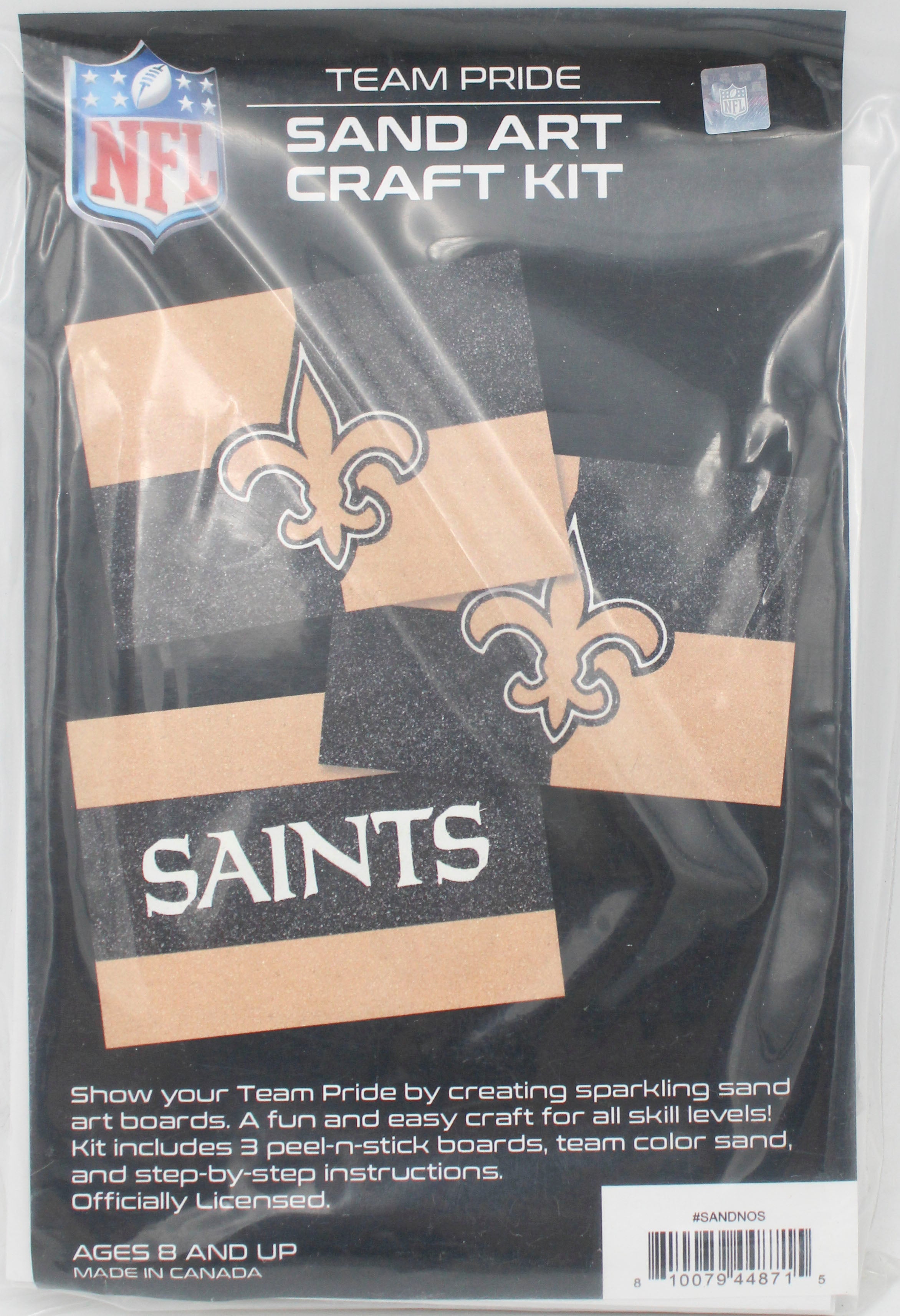 NEW ORLEANS SAINTS SAND ART CRAFT KIT