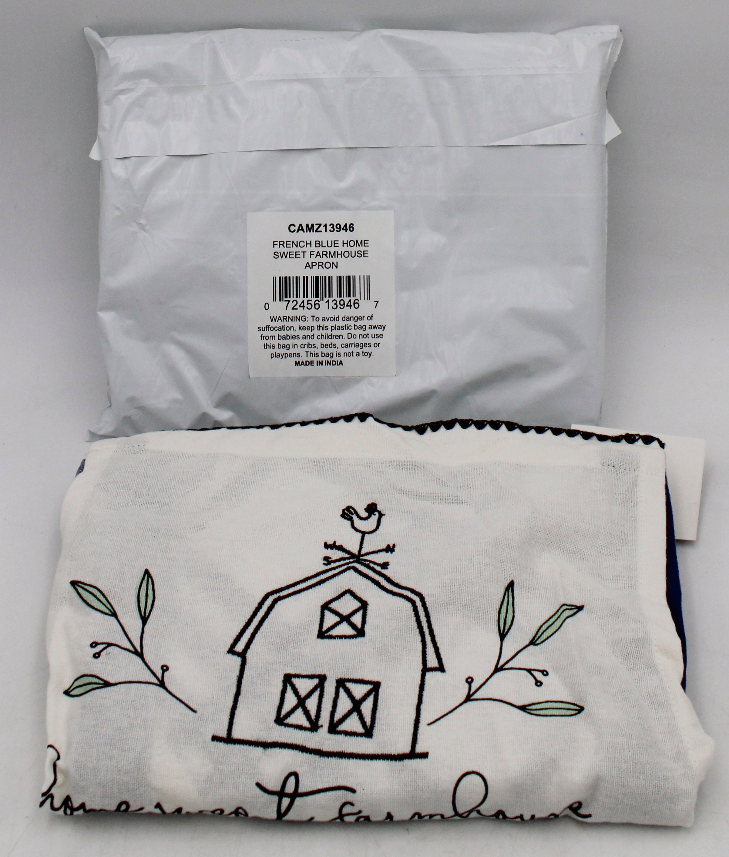 APRON - FRENCH BLUE HOME SWEET FARMHOUSE