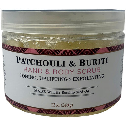 NUBIAN HND/BDY SCRUB 12oz-PATCHOULI