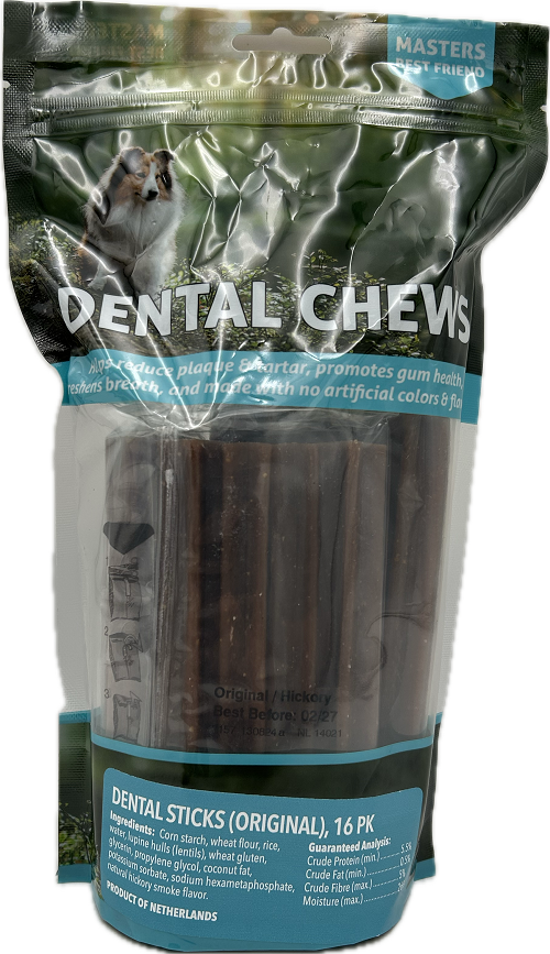 DOG DENTAL CHEW STICKS 16ct EXP 2/2027