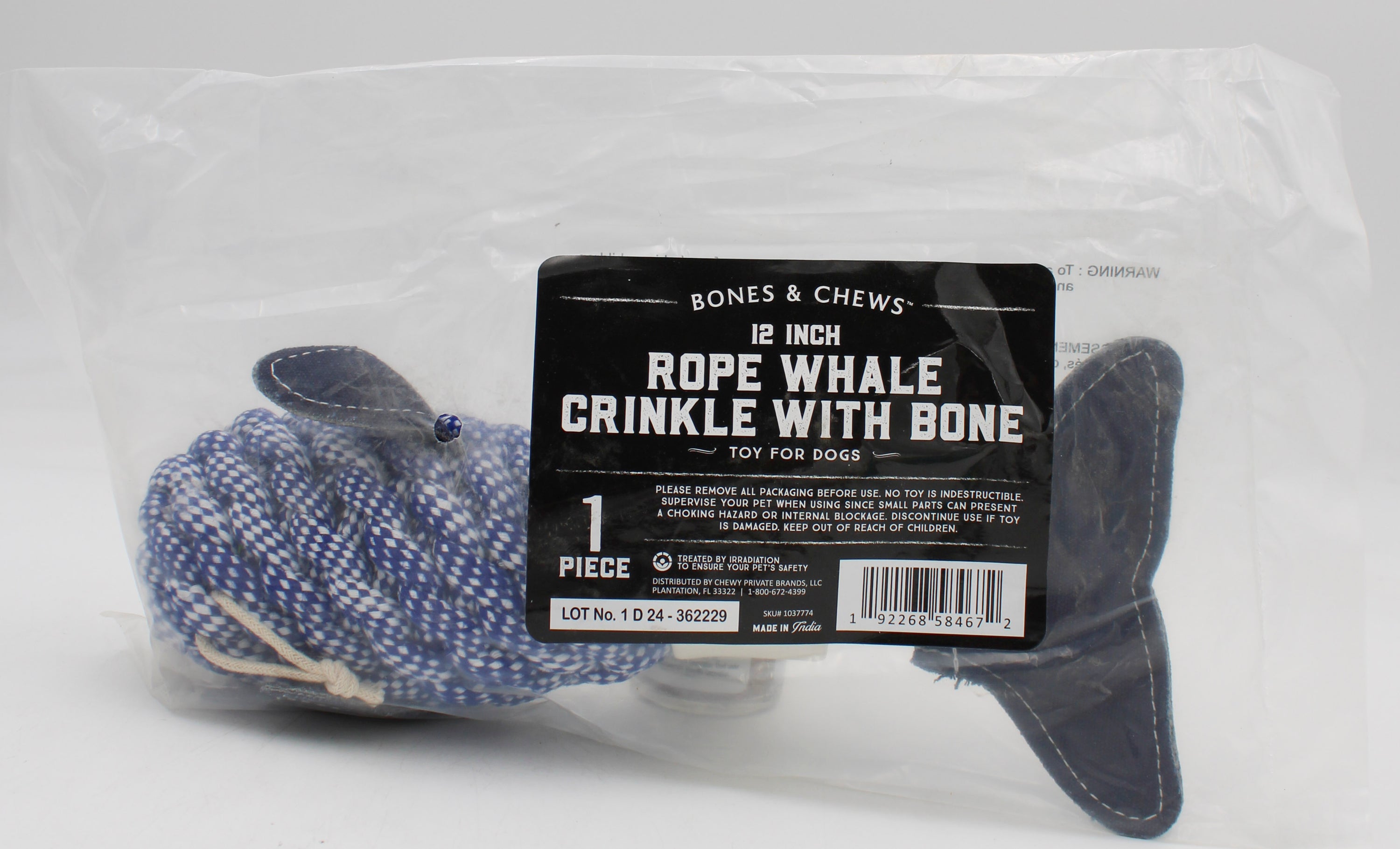 PETMATE CRINKLE DOG TOY 12"