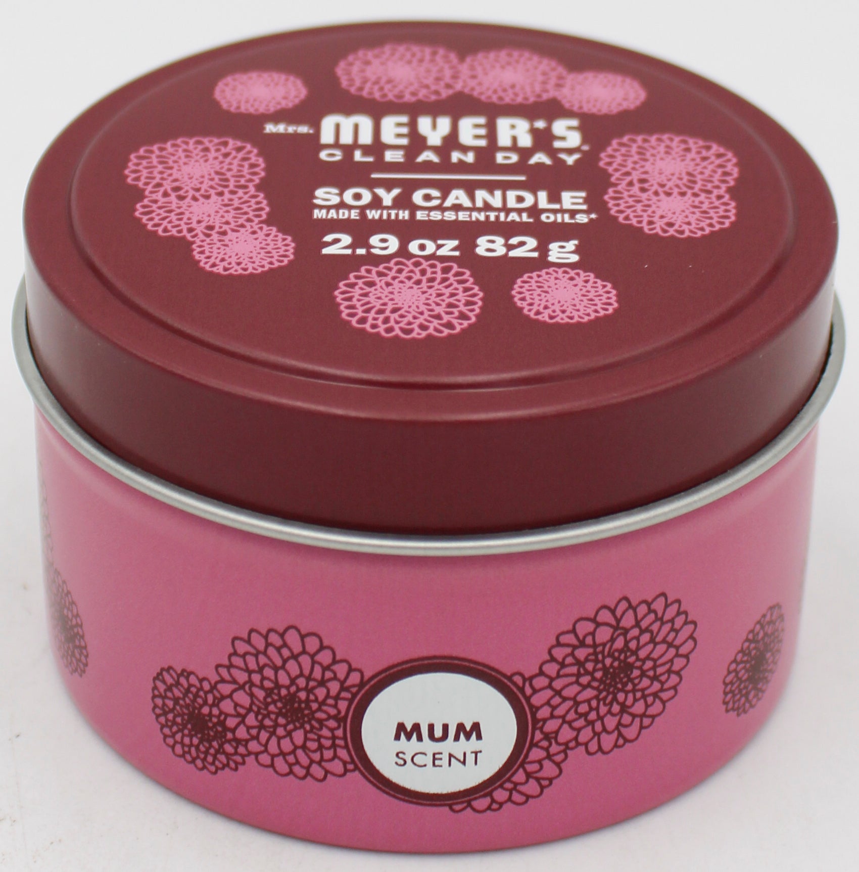 MRS MEYERS TIN CANDLE MUM 2.9oz US'
