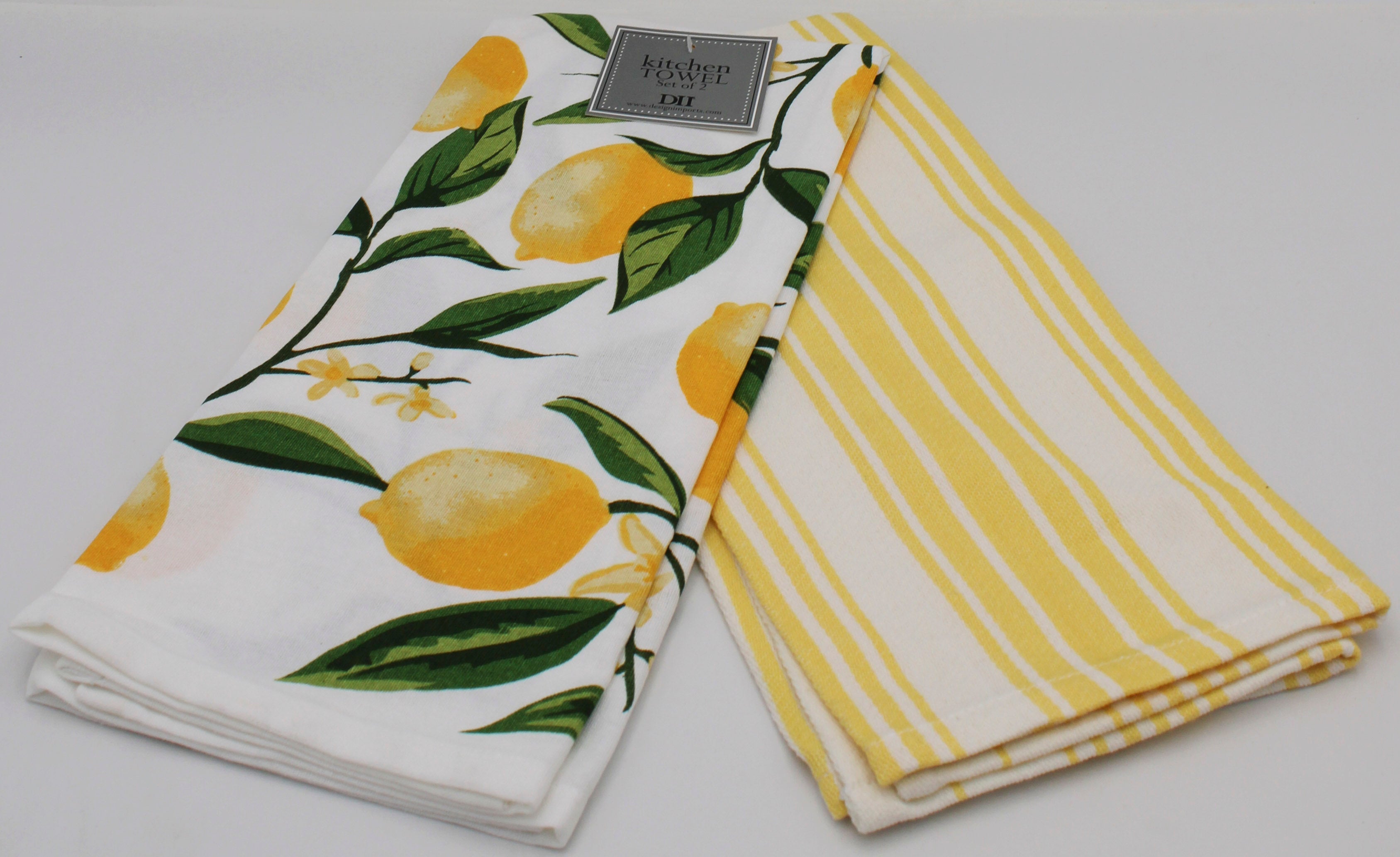 SET OF 2 DISHTOWELS - LEMON BLISS