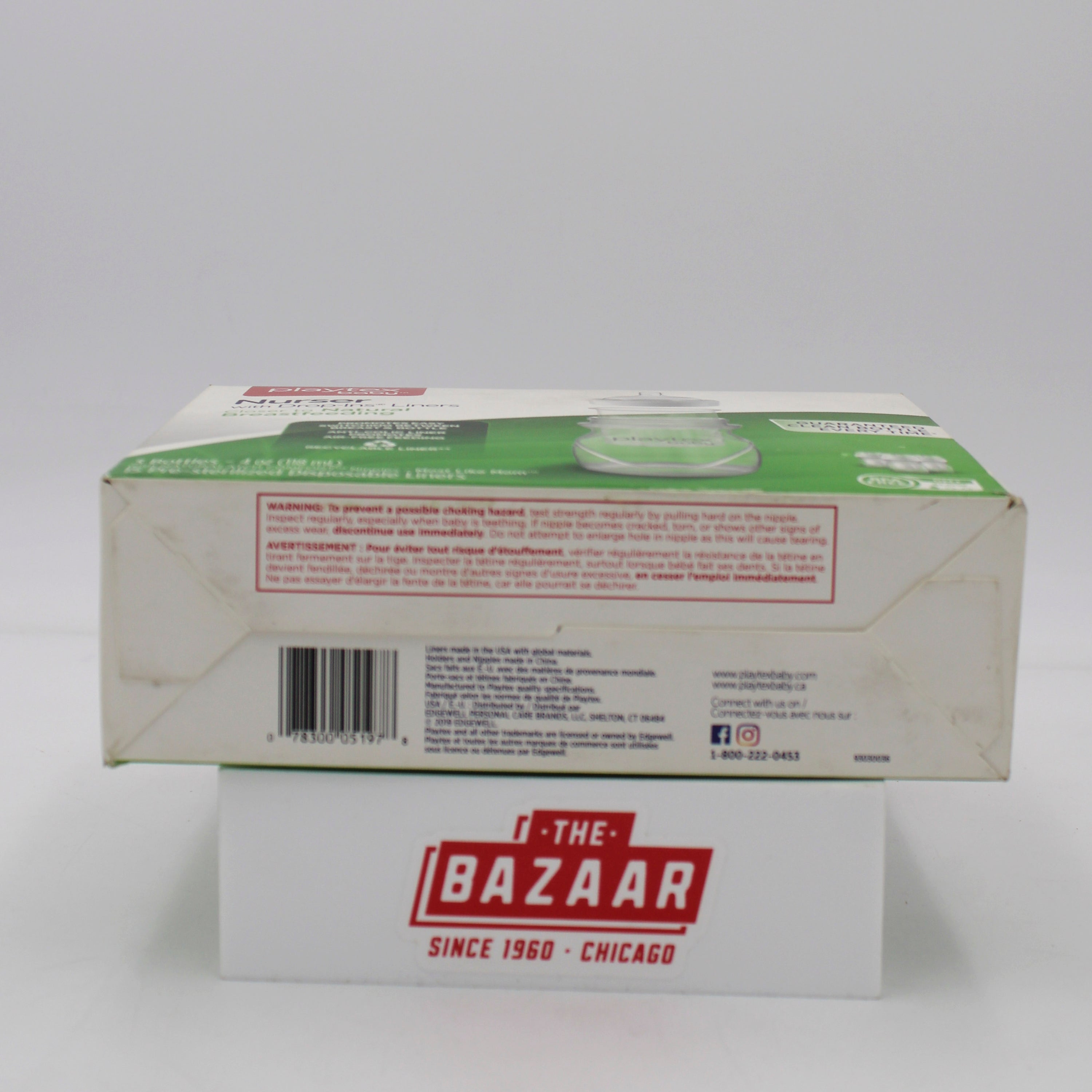 SP PLEYTEX BABY NURSER NATURA W/ DROP-INS LINERS  3BOTTLES 4oz  NI