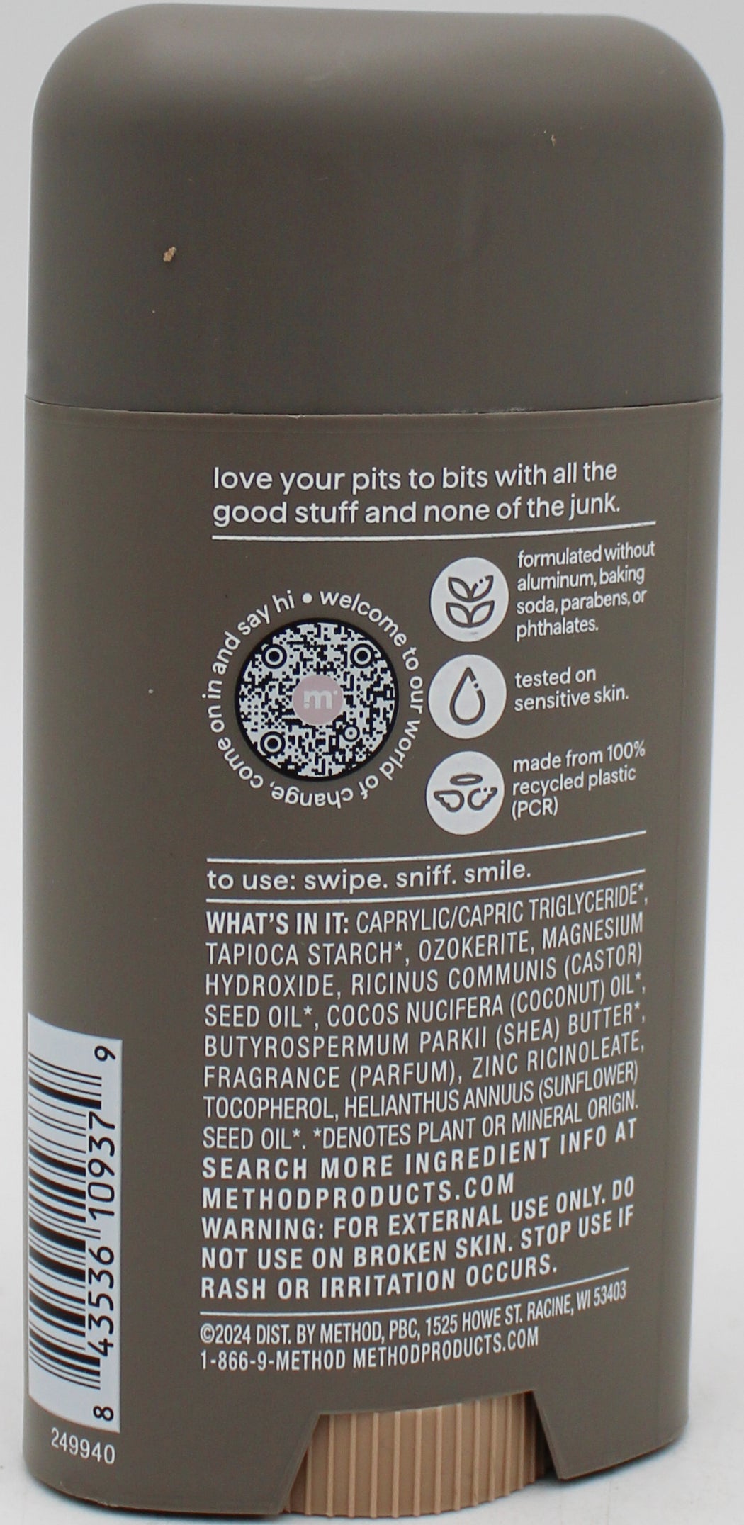 METHOD DEODORANT CEDAR + CYPRESS 2.65oz US