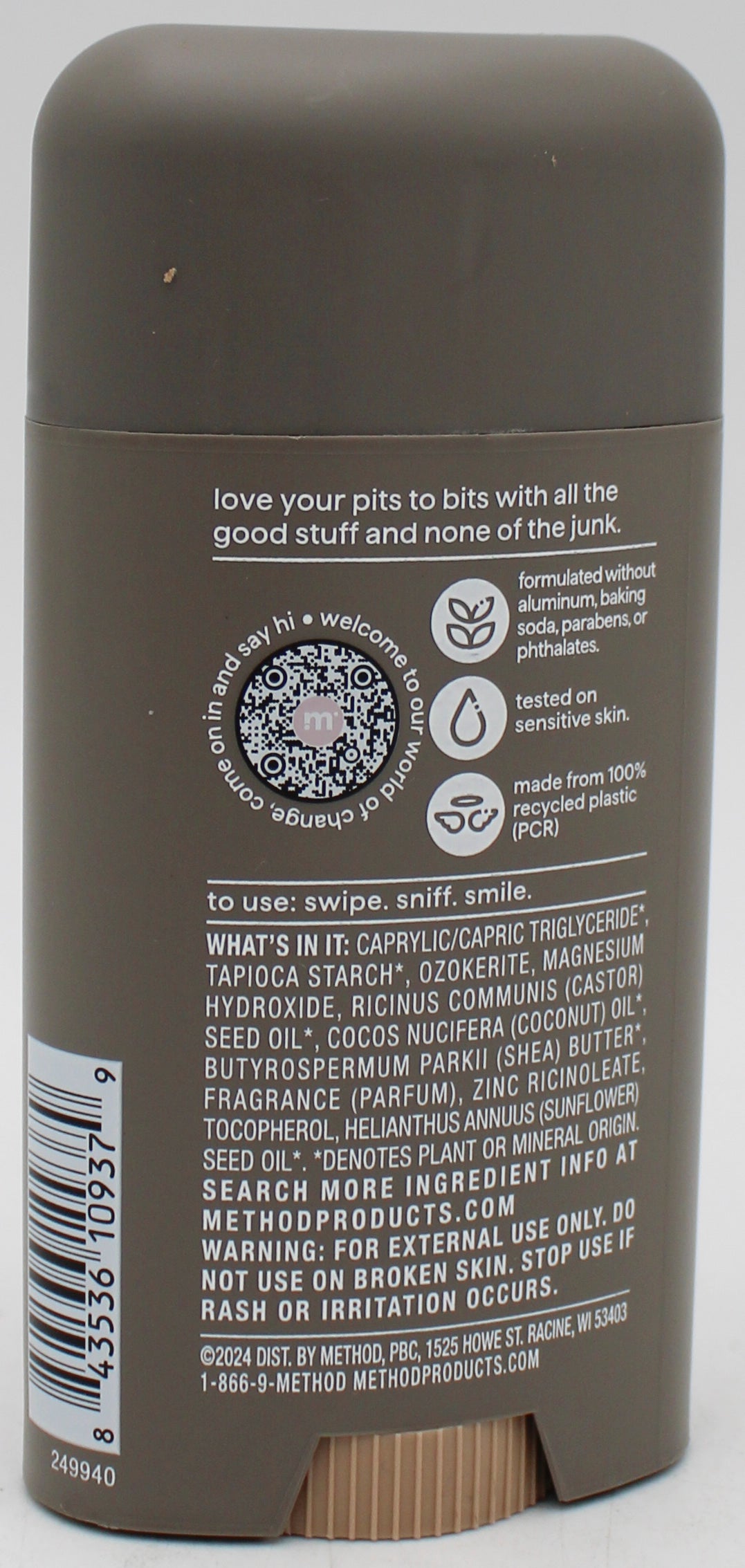 METHOD DEODORANT CEDAR + CYPRESS 2.65oz US