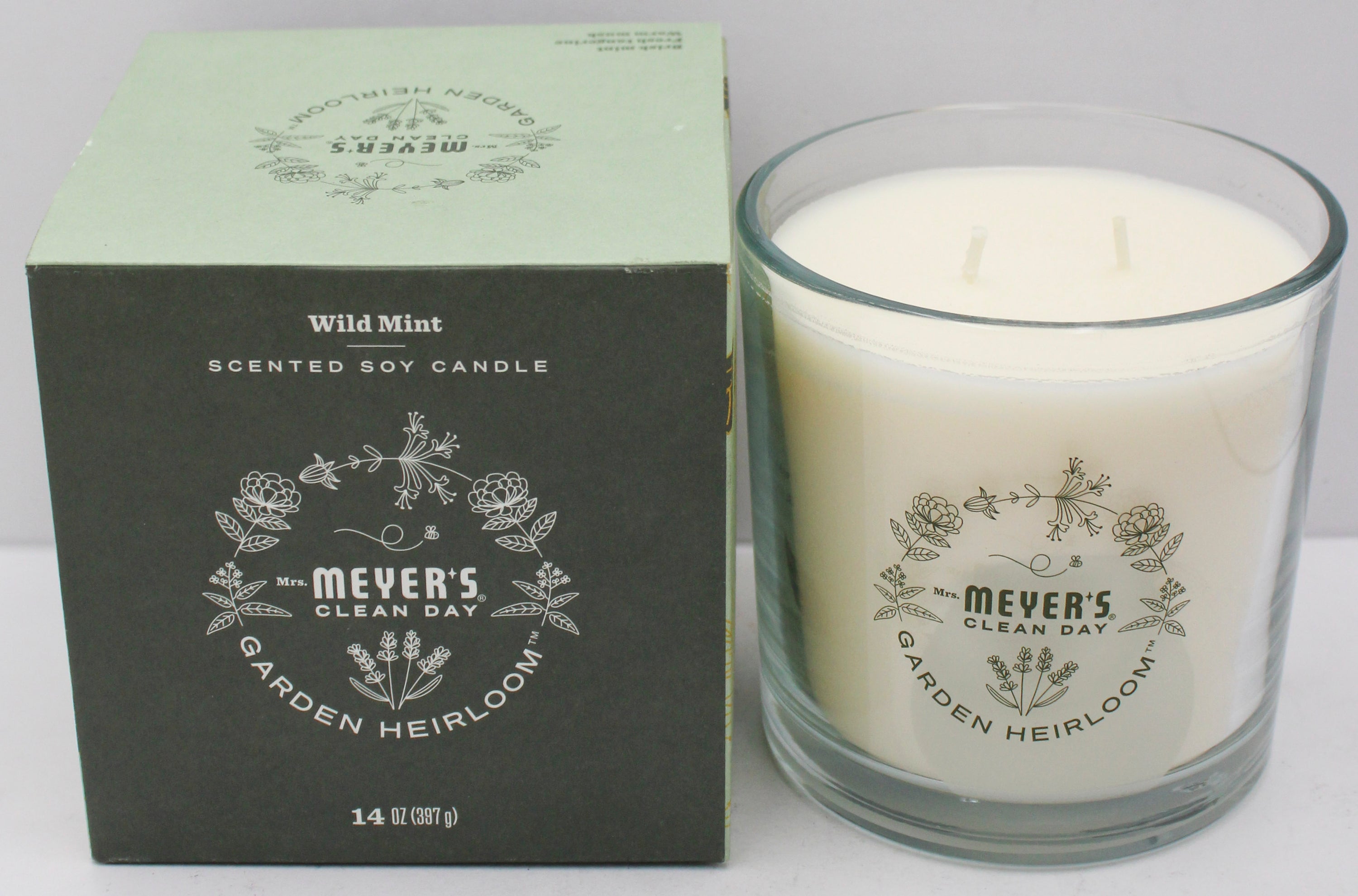 MRS MEYERS PREMIUM CANDLE WILD MINT 14oz US