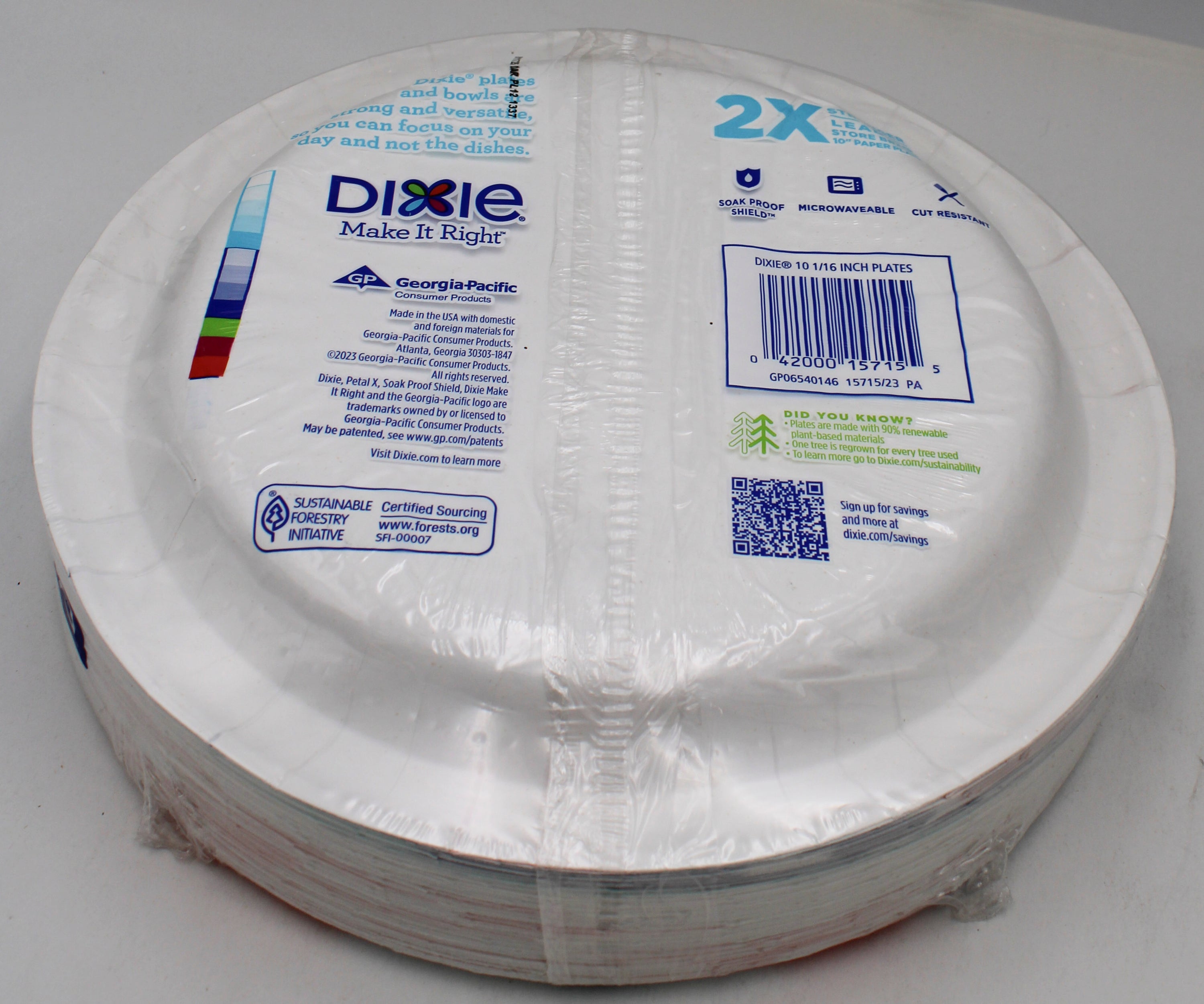 DIXIE PLATES 10 1/16 IN 54CT