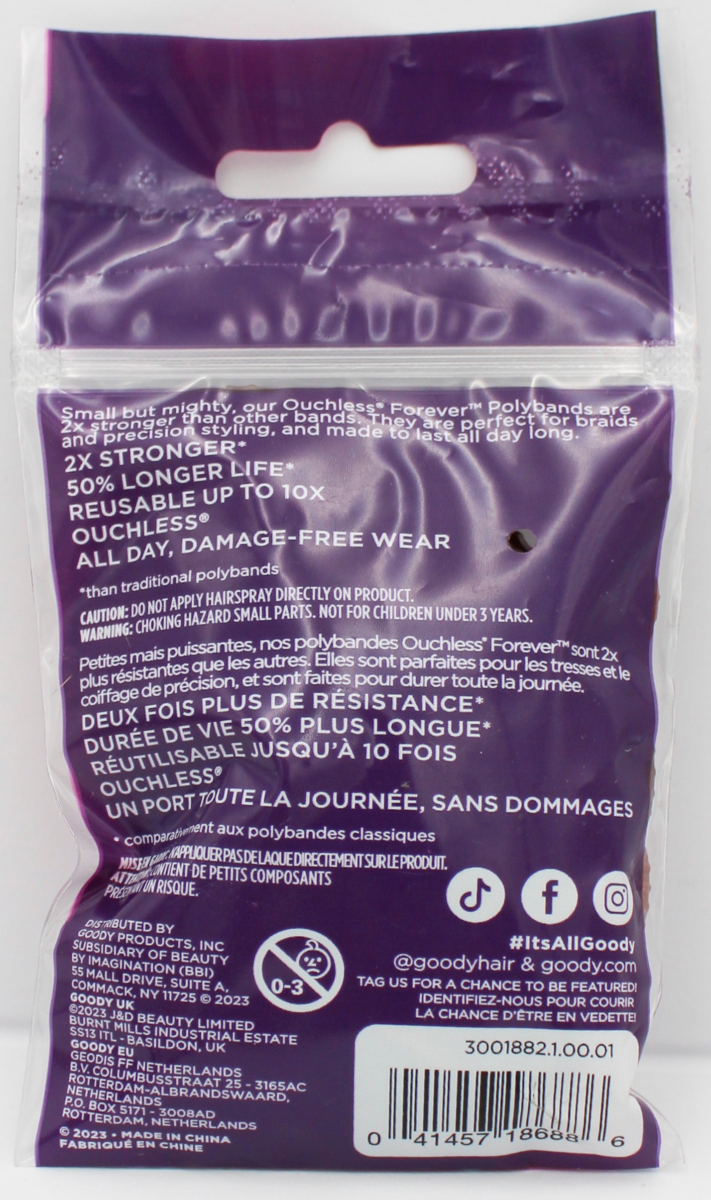 GOODY 150ct POLYBANDS BROWN-NI