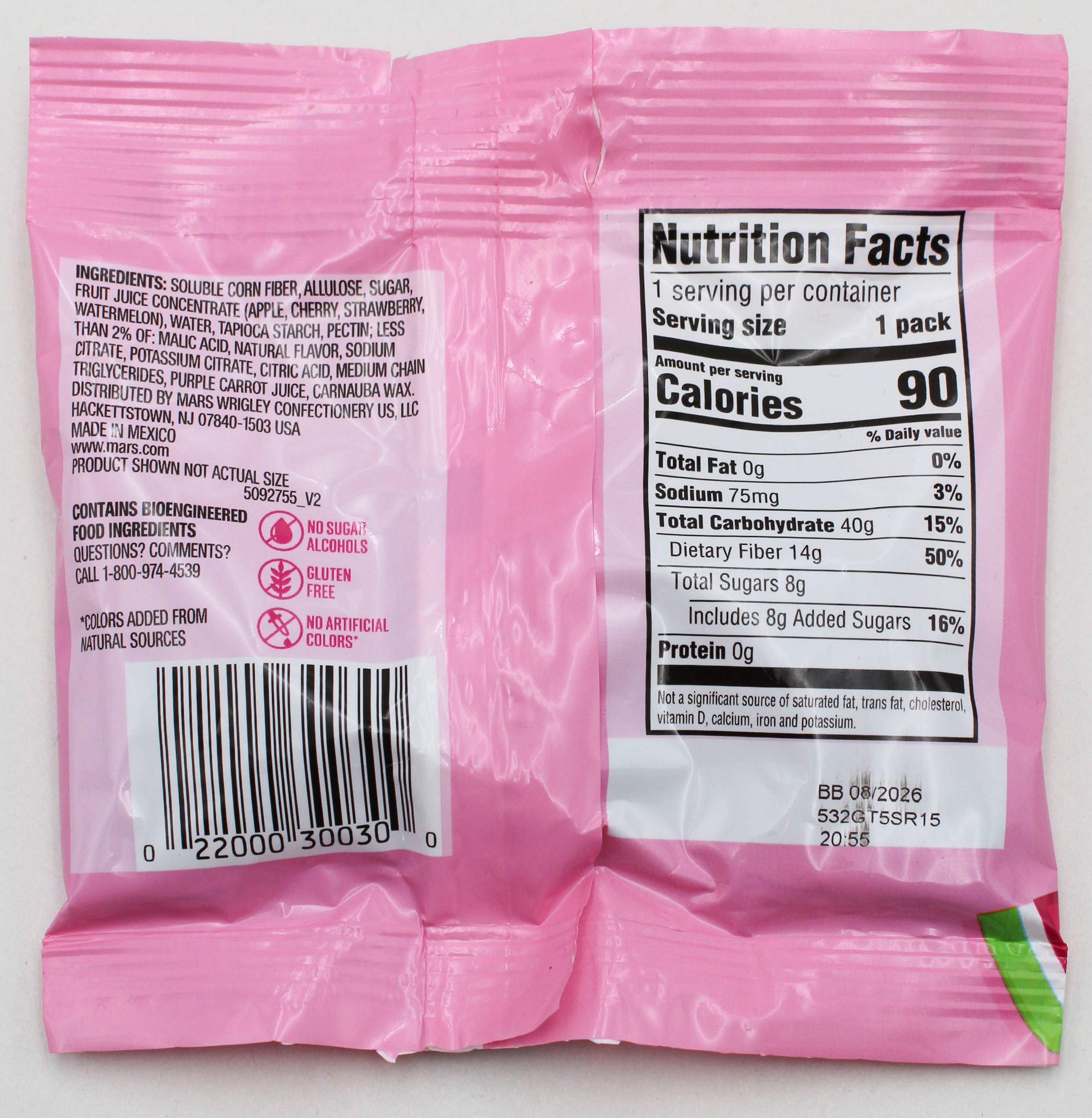 STARBURST GOODIES GUMMIES FAVEREDS 1.8oz   BB 8/31/26