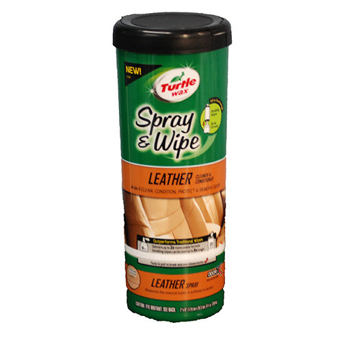 SP TWAX SPRAY & WIPE LTHR CLNR 20CT-WIPE 8oz-SPRAY