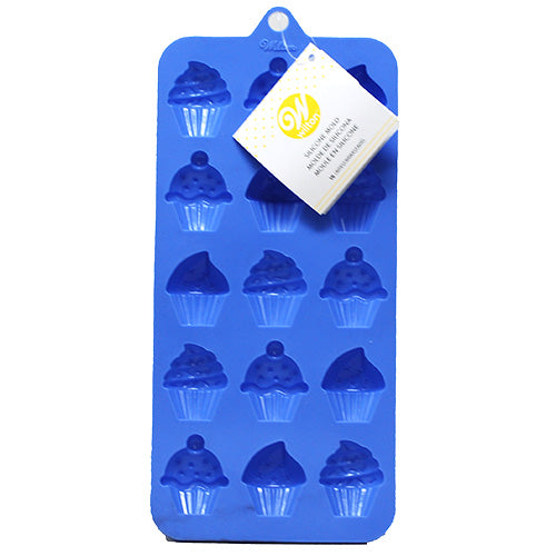 WILTON CUPCAKE SILICONE CANDY MOLD (15 CAVITY)