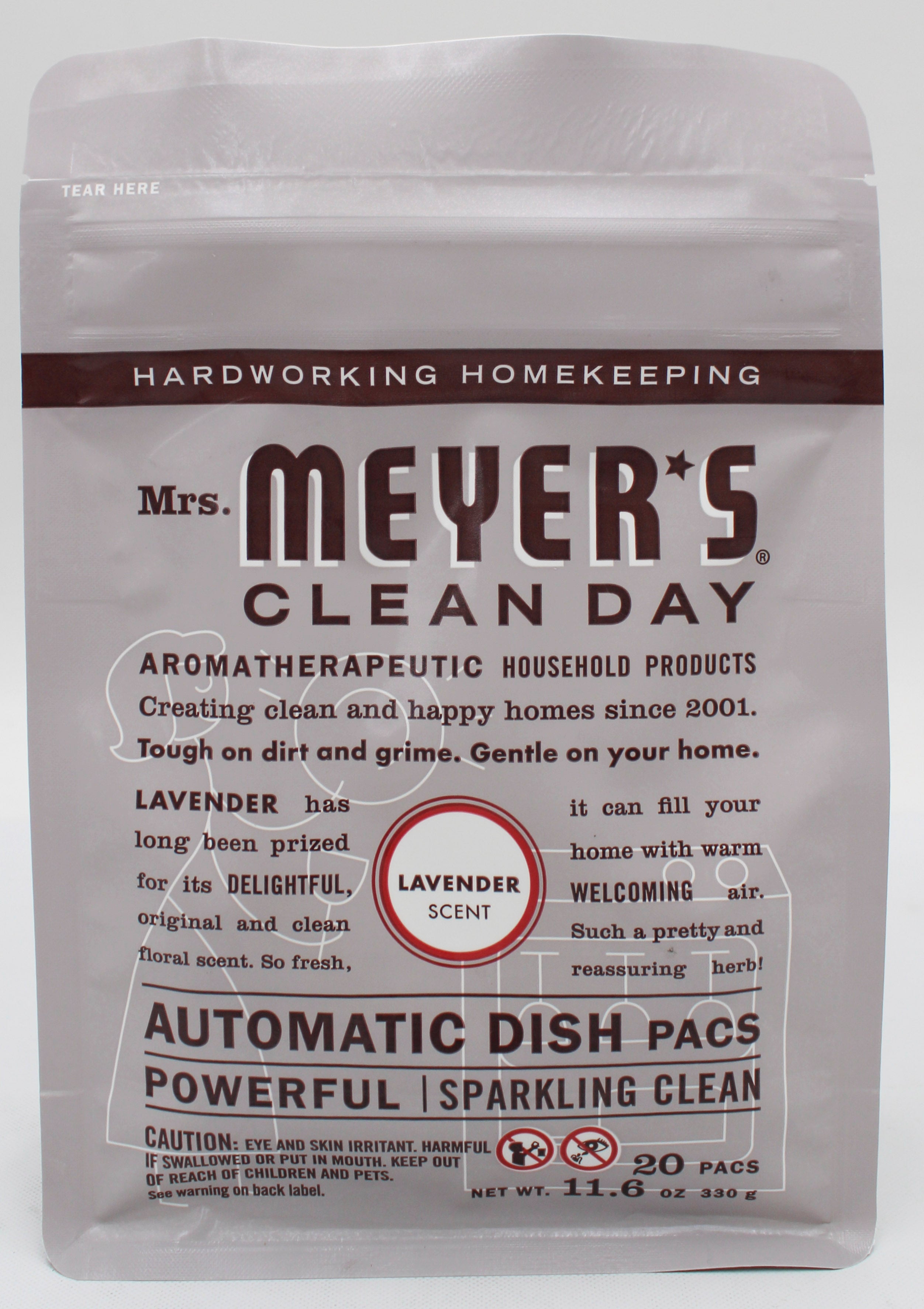 MRS MEYERS AUTOMATIC DISHWASHER PODS LAVENENDER 20ct US