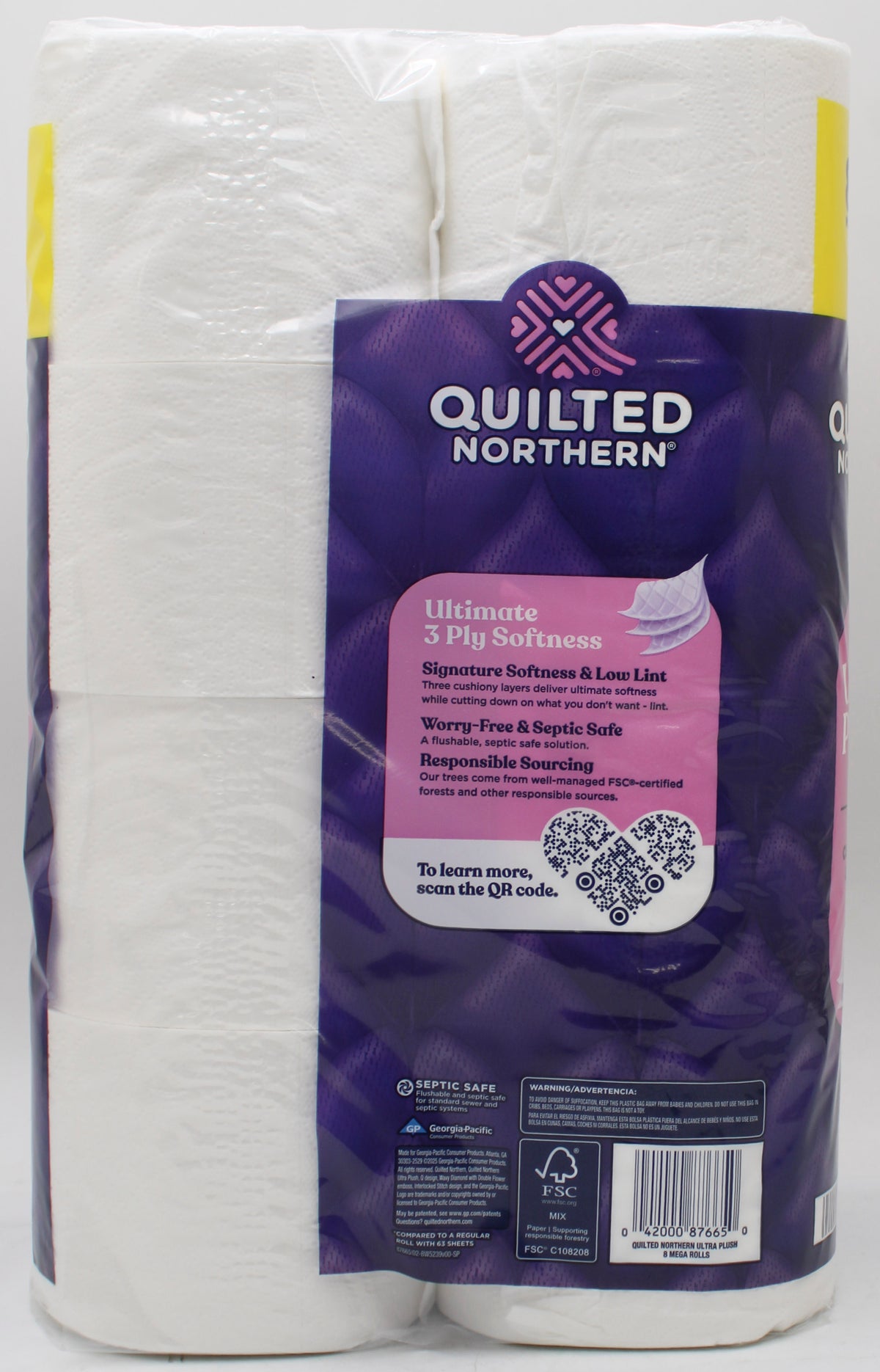 8 MEGA ROLL QUILTED NORTHERN TOILET PAPER