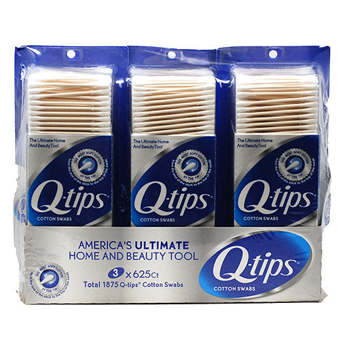 Q-TIPS COTTON SWABS 625CT/3PK-DSPLY