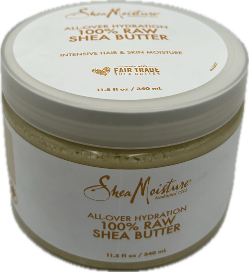 SHEA MOISTURE 100% RAW SHEA BUTTER HAIR & SKIN LOTION 11.5floz NI
