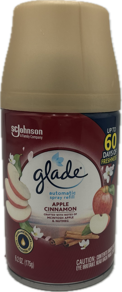 GLADE LGAUTO APPLE CINNAMON REFILL 6.2OZ US