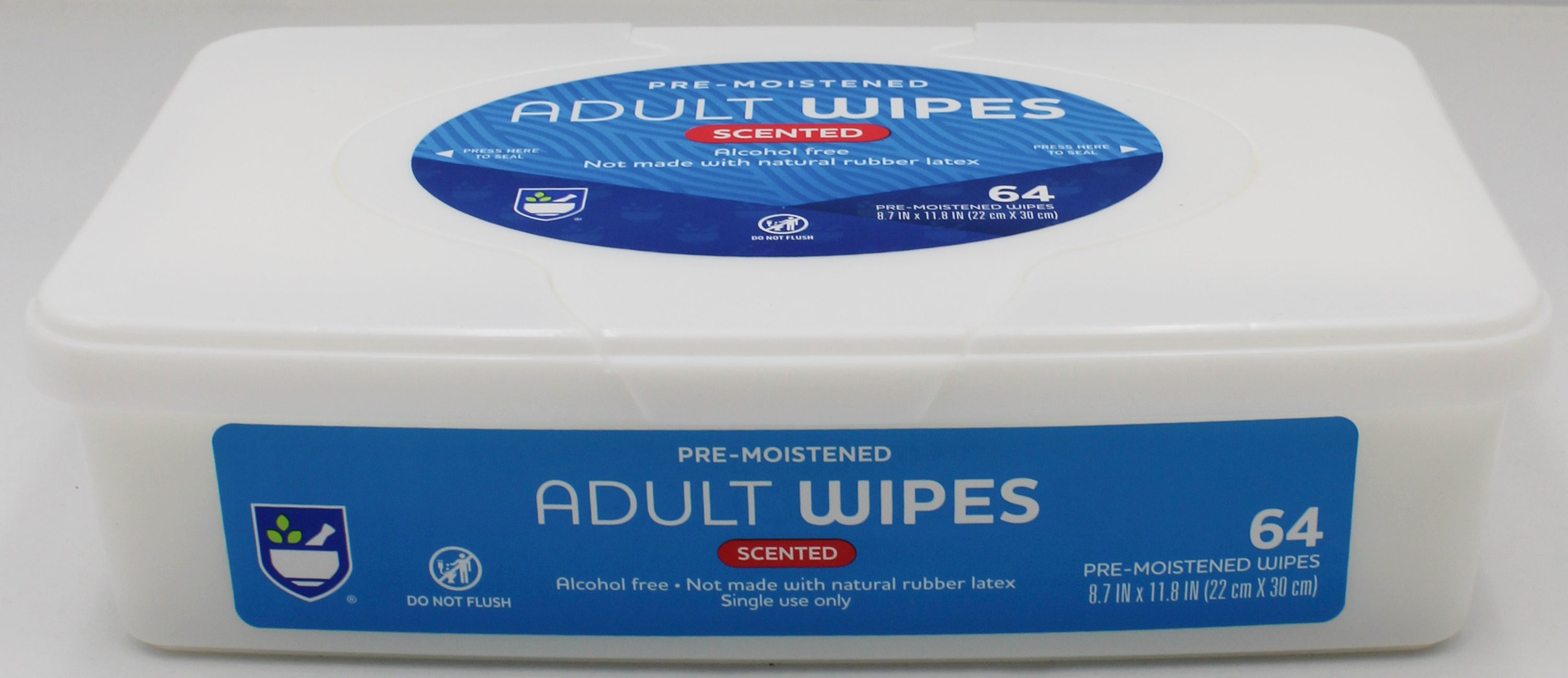 RITE AID ADULT WIPES, 64CT