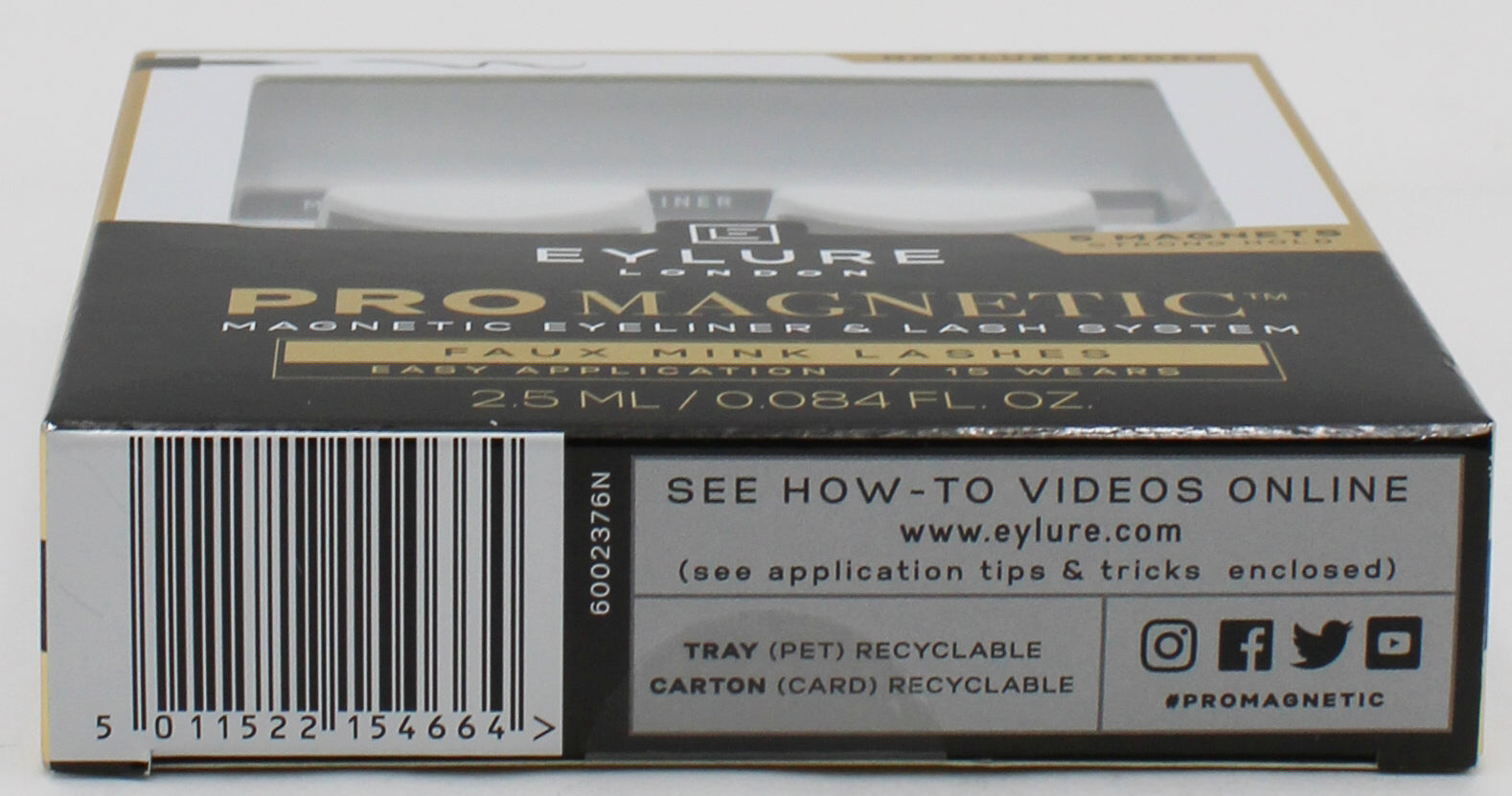 SP EYLURE LONDON PRO MAGNETIC FAUX MINK LASHES 2.5 ML/0.085 FL.OZ