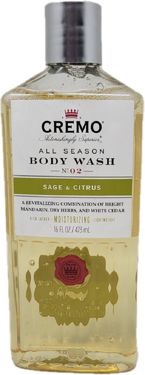 SP CREMO ALL SEASON BODY WASH SAGE & CITRUS N.02 16oz