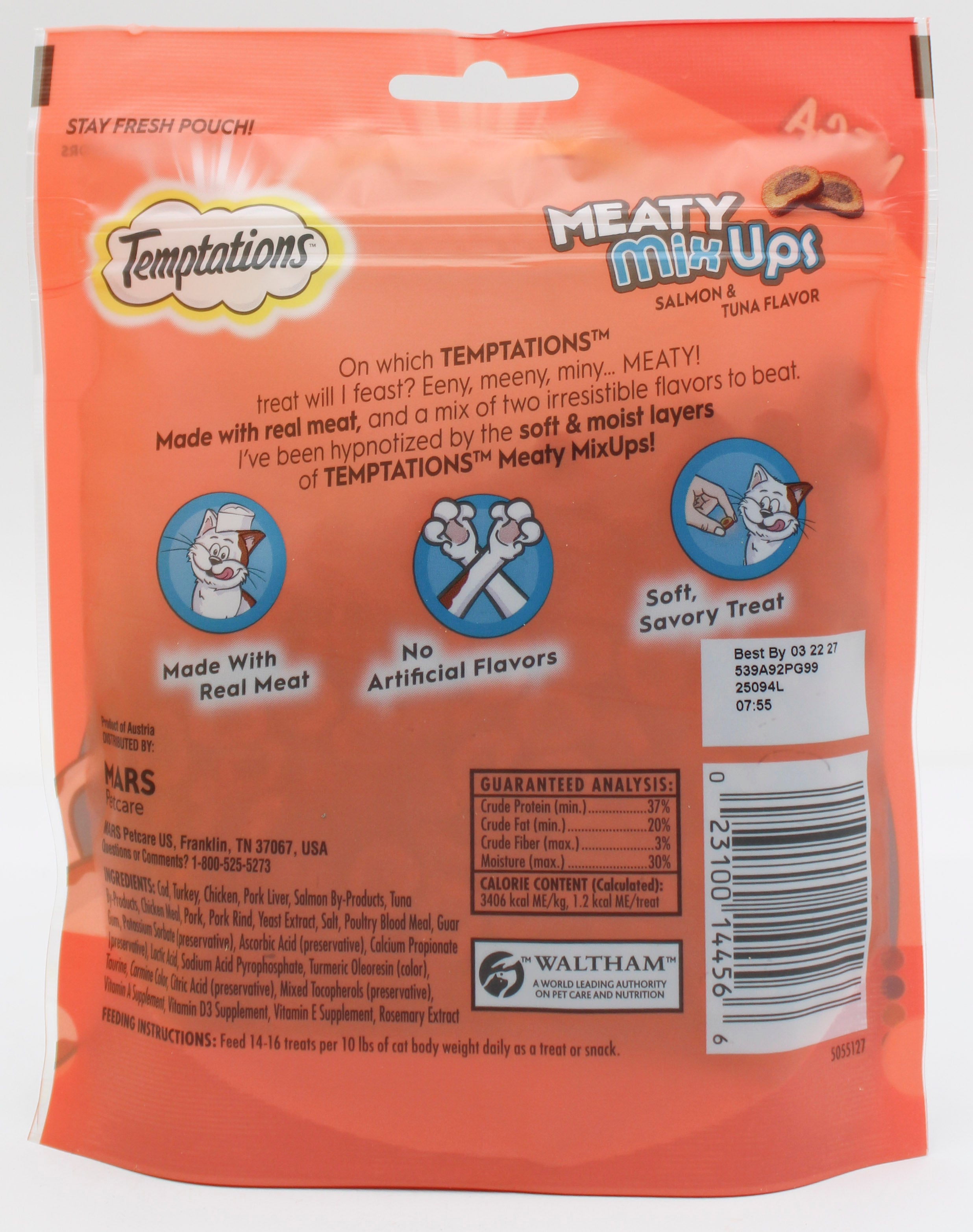 Temptations Meaty MixUps Salmon & Tuna Cat Treats 4.12oz