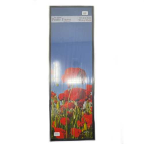 POSTER FRAME BLACK 11.75 " x 36"
