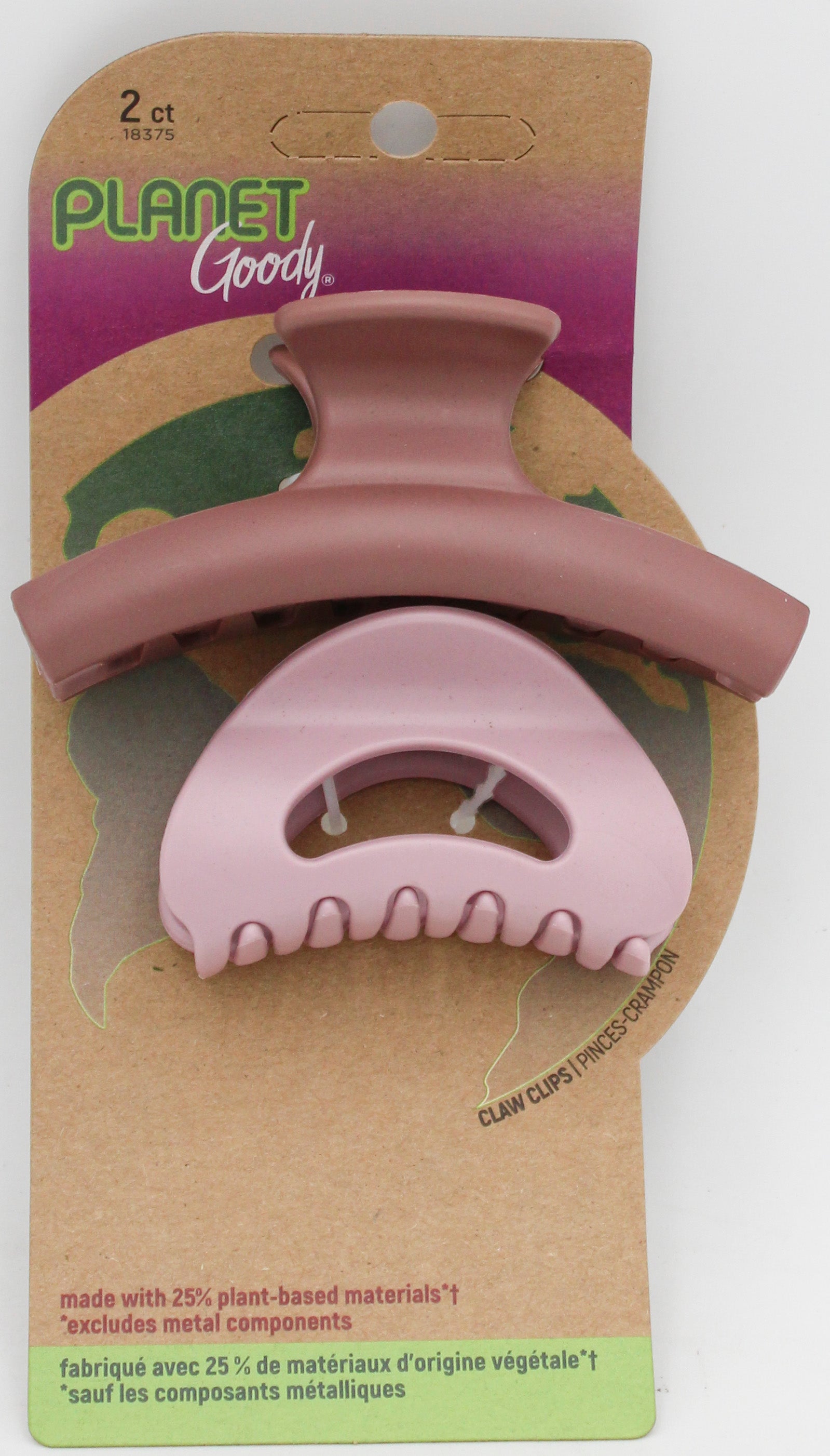 PLANET GOODY CLAW CLIPS RUST BROWN-2 CT NI