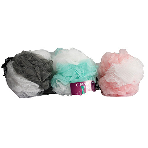 KROGER SHOWER POUFS ASST COLORS