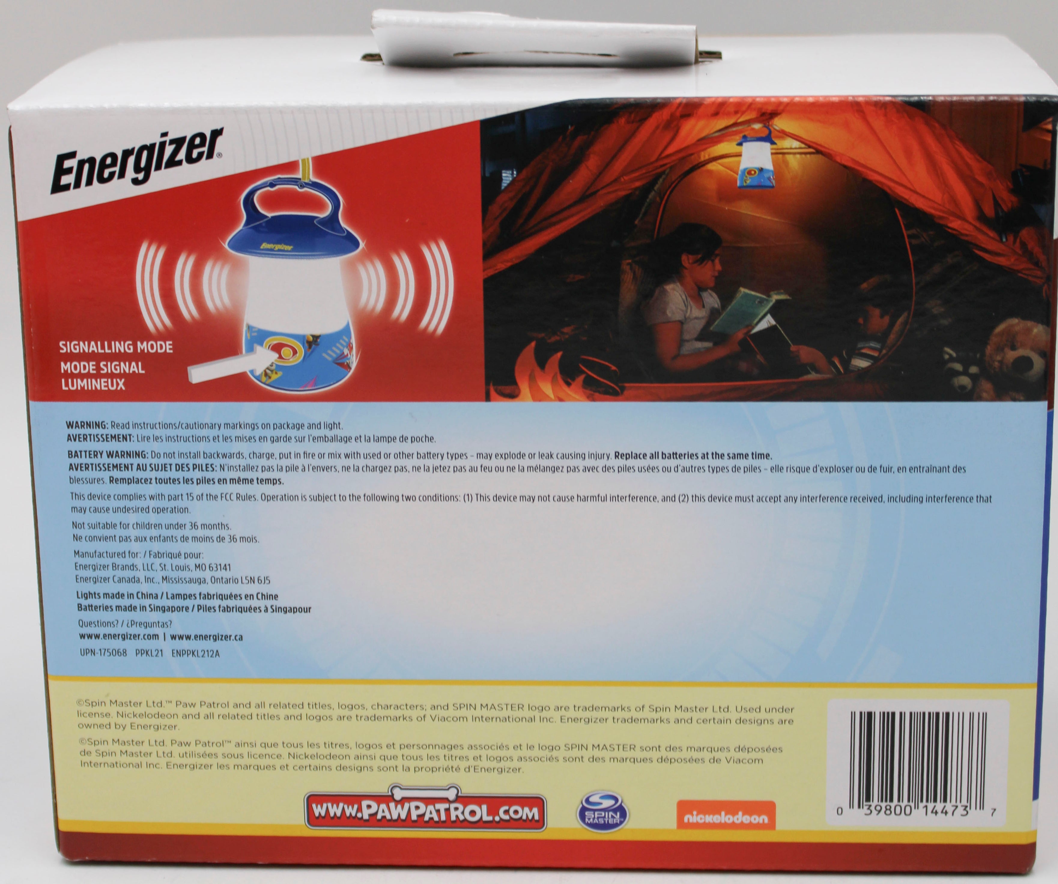 ENERGIZER PAW PATROL LANTERNS 2 PACK BATTERIES  INCLUDED