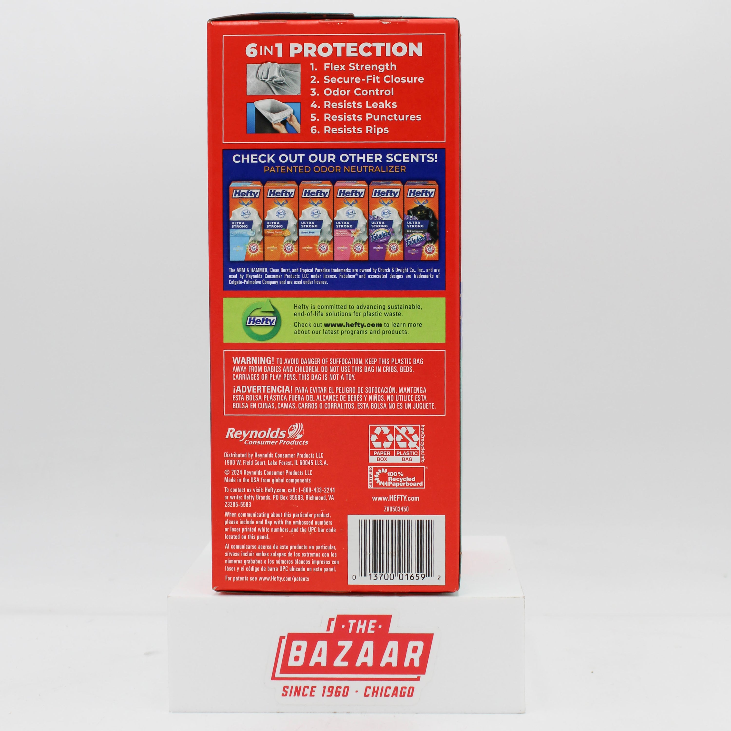 HEFTY ULTRA STRONG WHITE PINE BREEZE 13GAL TRASH BAGS 40CT