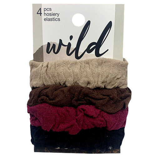 Scunci Hosiery Elastics Wild/Ni 4-Pack