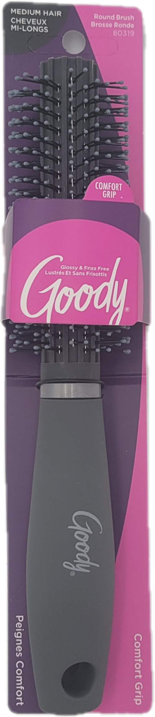 GOODY MEDIUM HAIR ROUND BRUSH GRAY NI